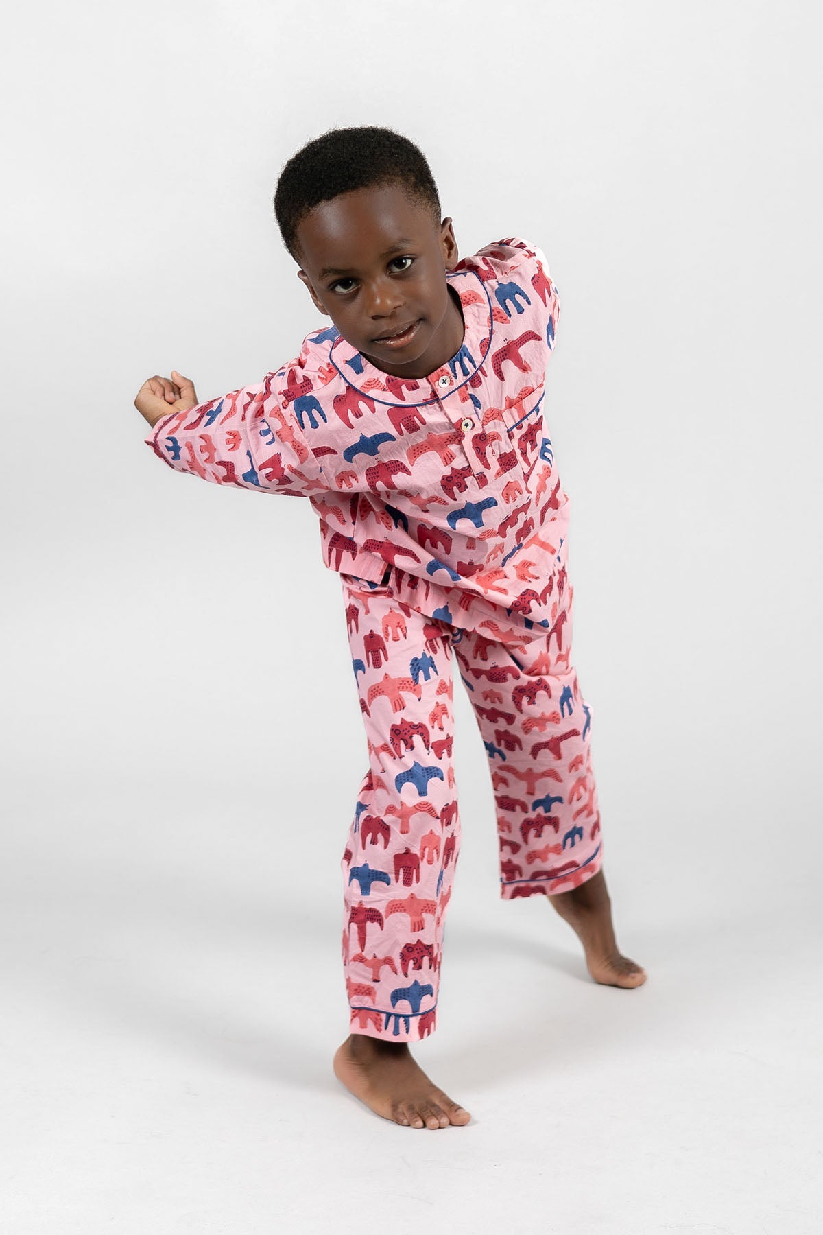 bird song - organic cotton kids pyjama set - Kutti Lulu