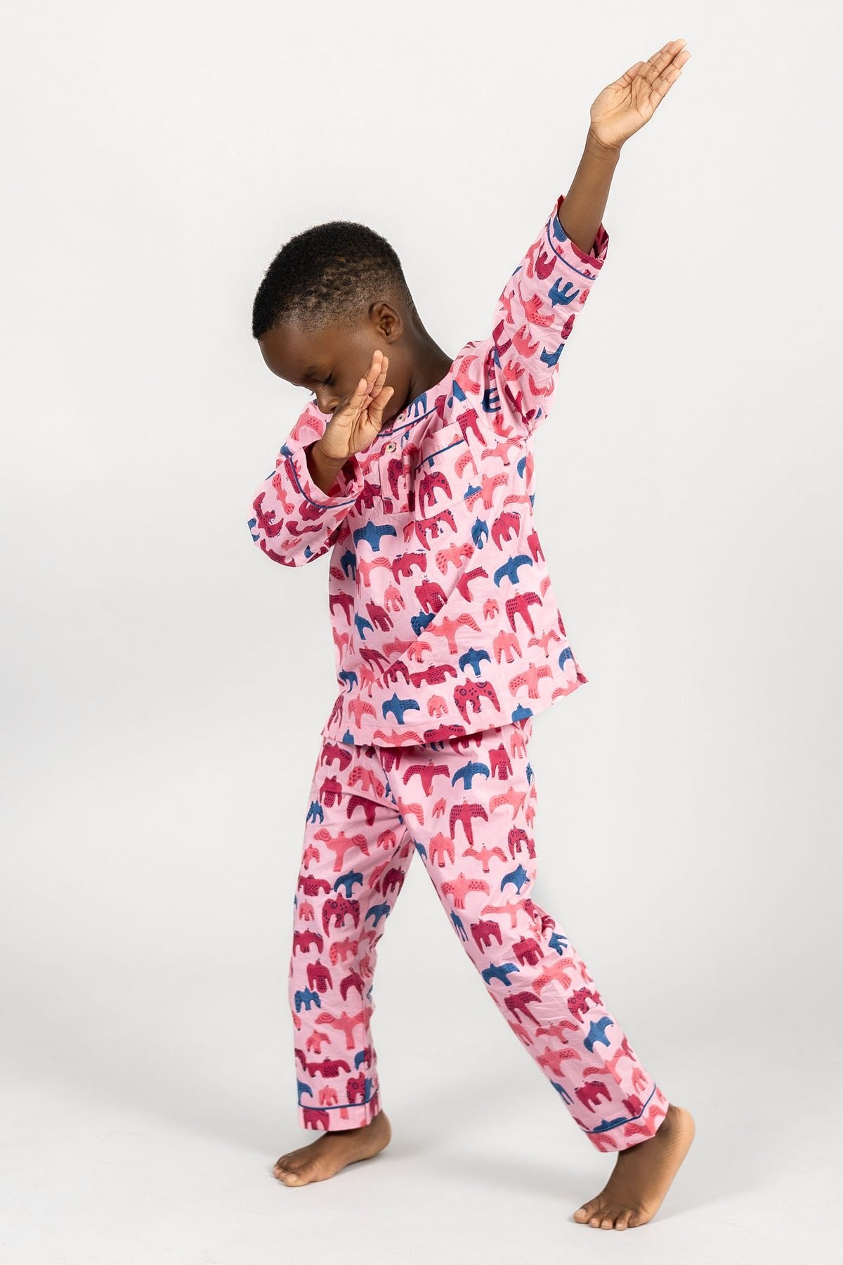 bird song - organic cotton kids pyjama set - Kutti Lulu