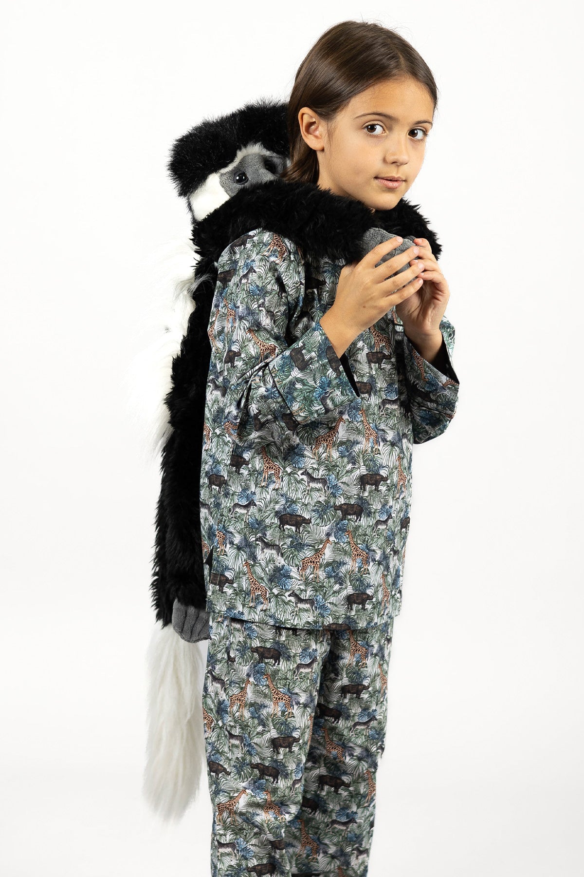 jungle maze - organic cotton kids pyjama set - Kutti Lulu