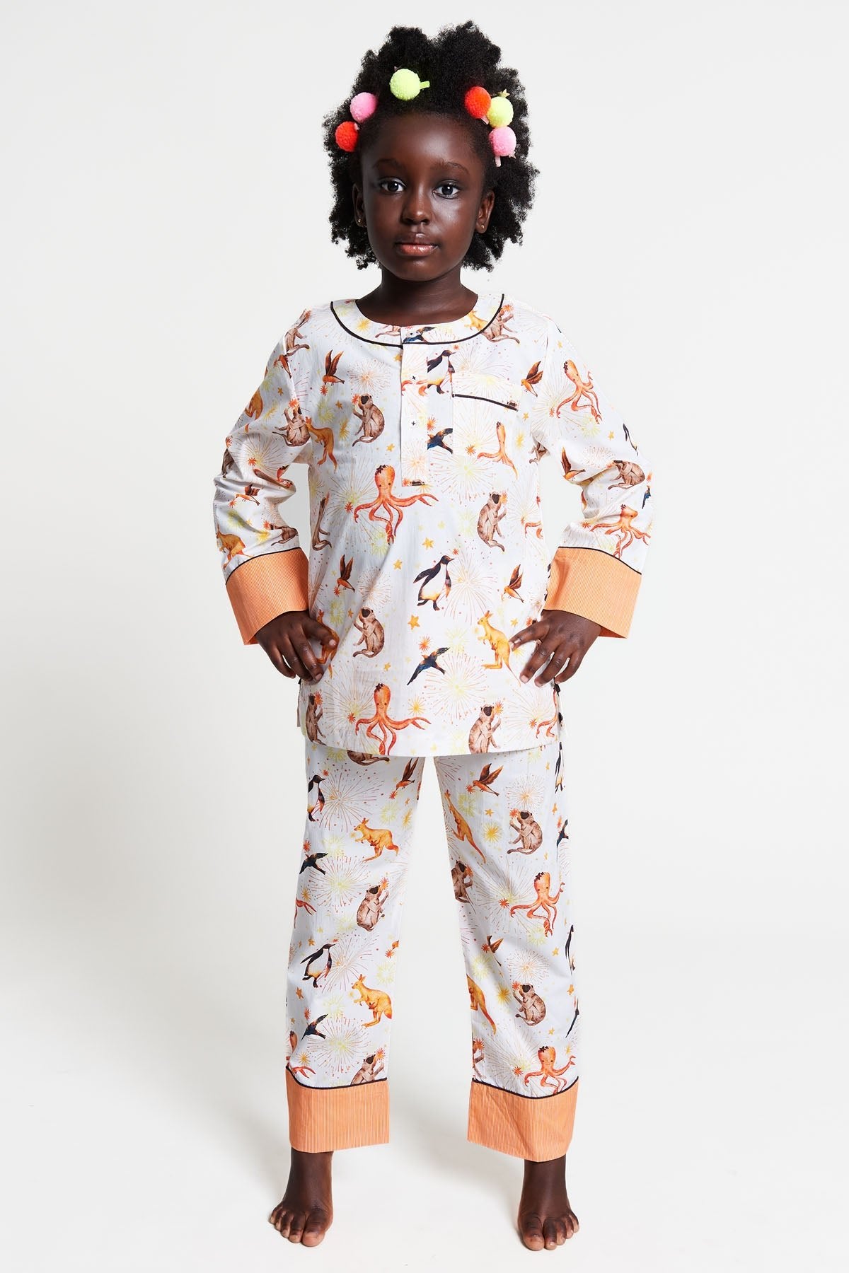 light up, light up! - organic cotton kids pyjama set - Kutti Lulu