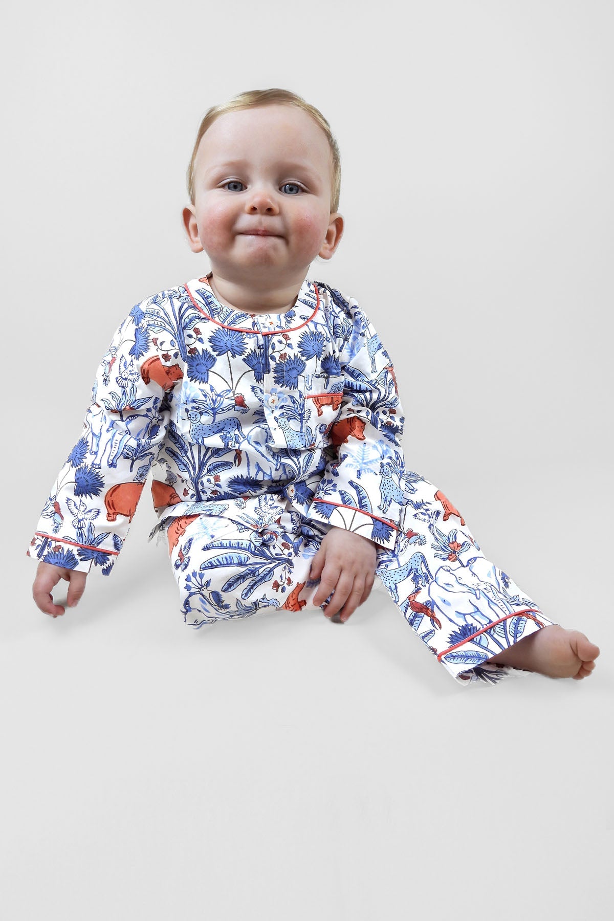 rani's whimsical - woods organic cotton baby pyjama set - Kutti Lulu