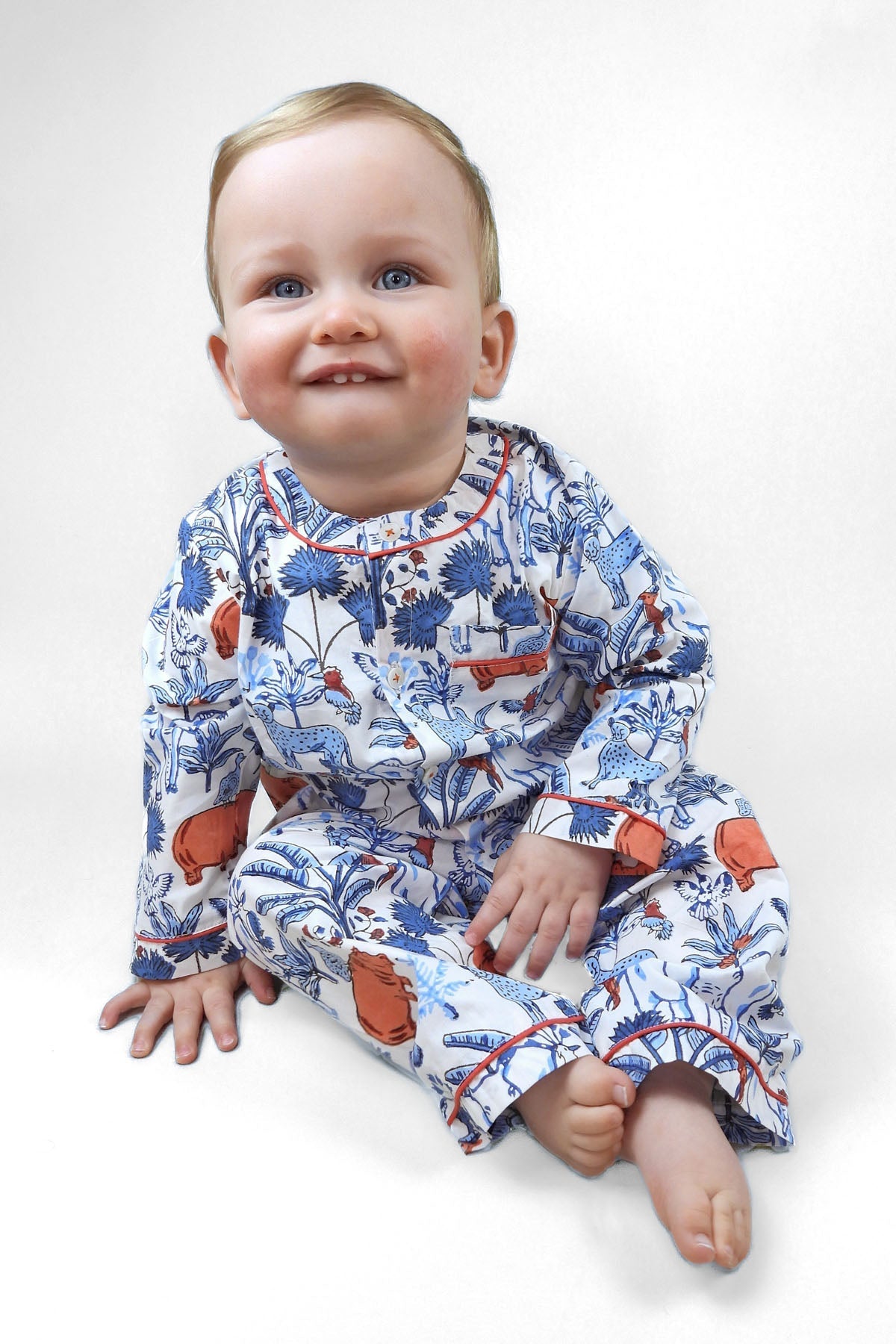 rani's whimsical - woods organic cotton baby pyjama set - Kutti Lulu