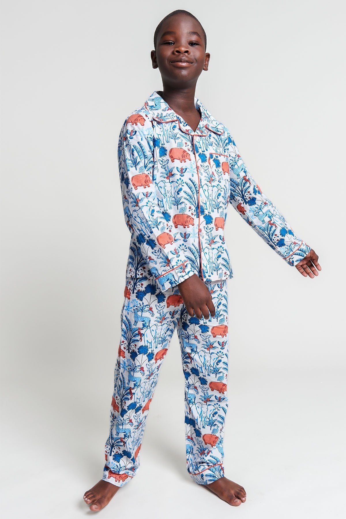 rani's whimsical woods - organic cotton kids pyjama set - Kutti Lulu