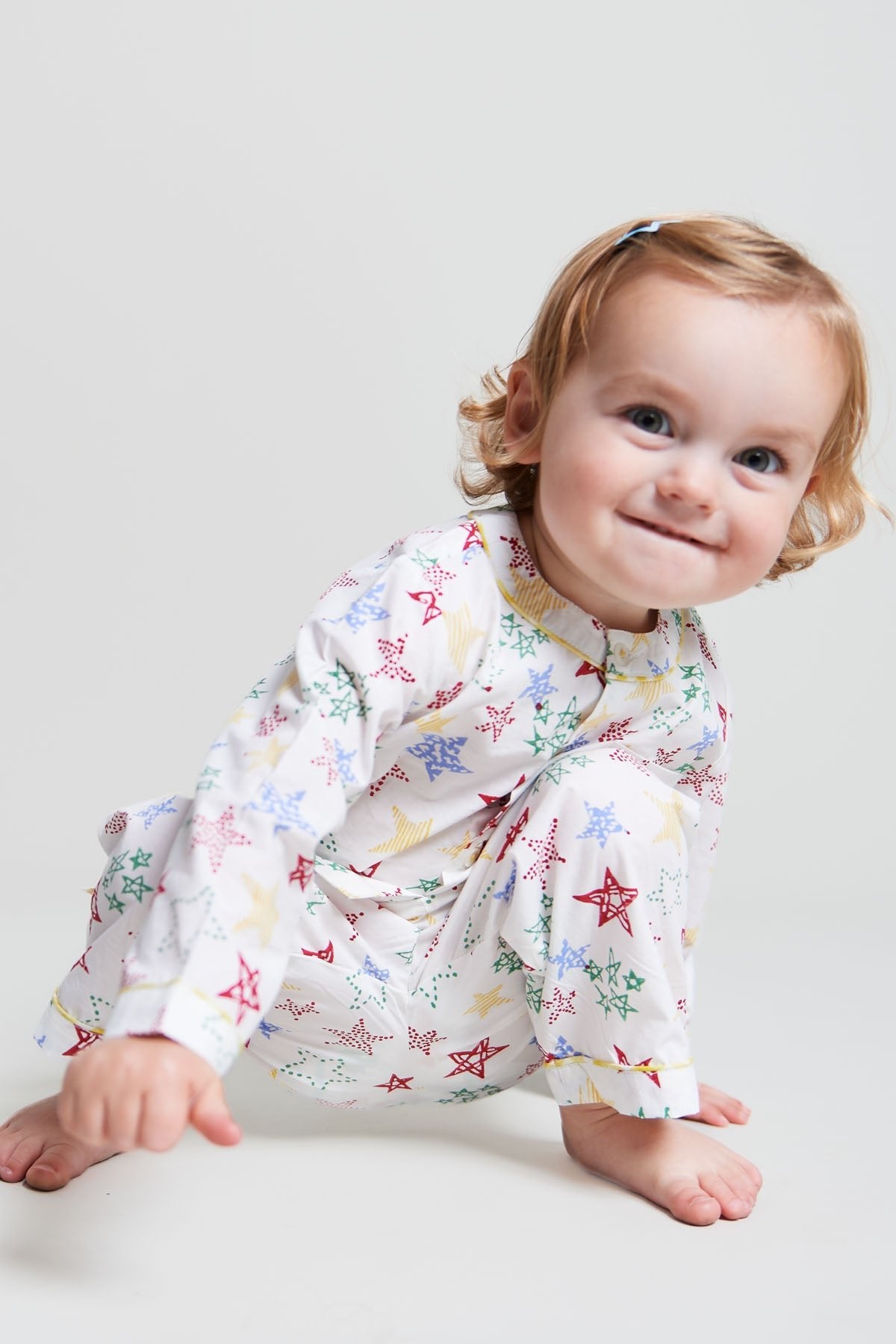 stars shining - organic cotton baby pyjama set - Kutti Lulu
