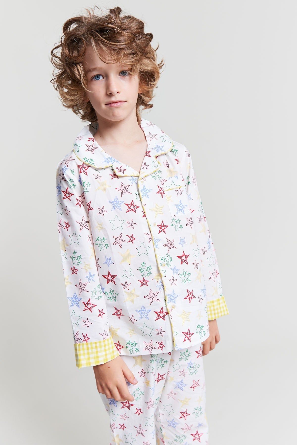 stars shining - organic cotton kids pyjama set - Kutti Lulu
